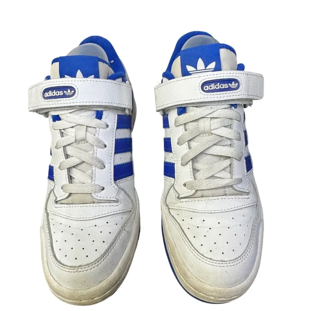 Adidas Forum‎ Low Mens White Royal Blue Retro Basketball Sneakers FY7756 Size 7